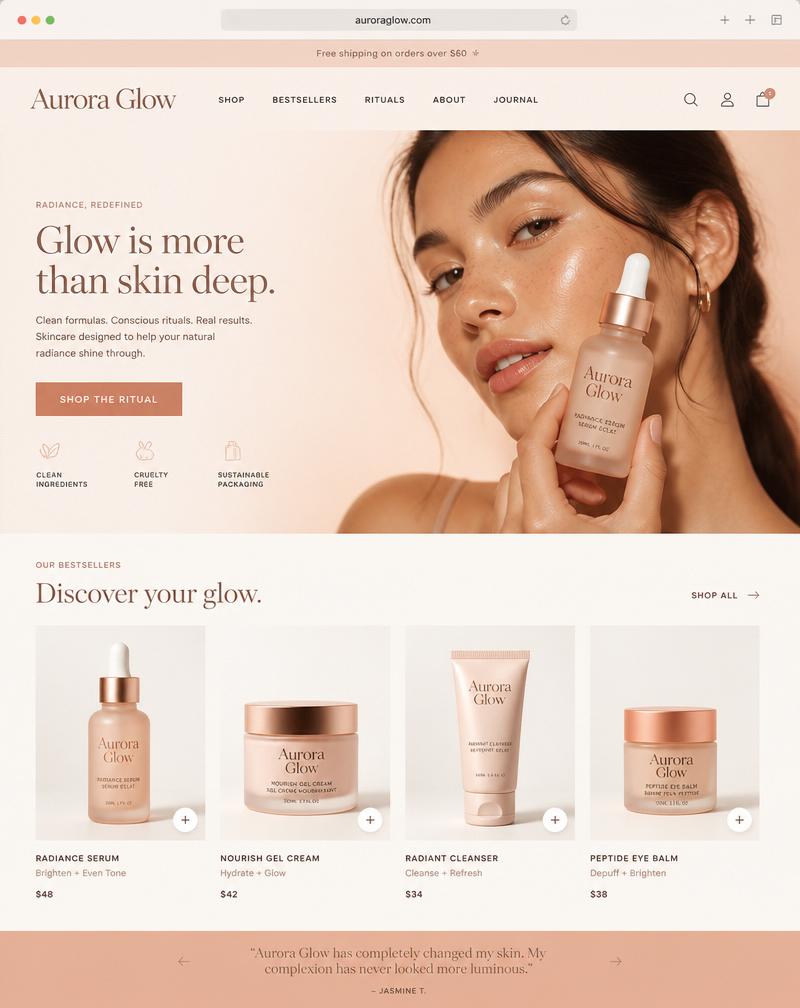 auroraglow.com store